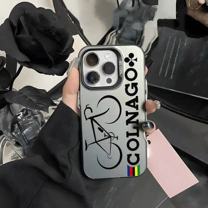 Capa para iPhone C-Colnago Luxo Efeito Metálico