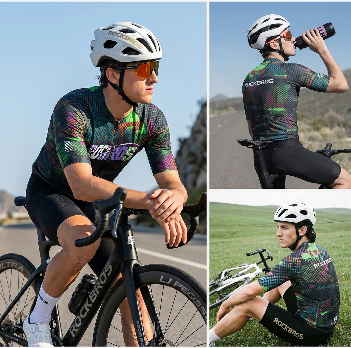 Camisa de Ciclismo Masculina ROCKBROS