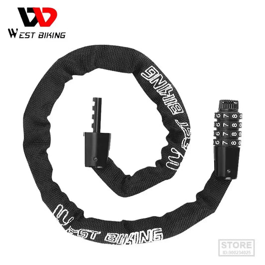 Cadeado de Corrente WEST BIKING com Código de Combinação
