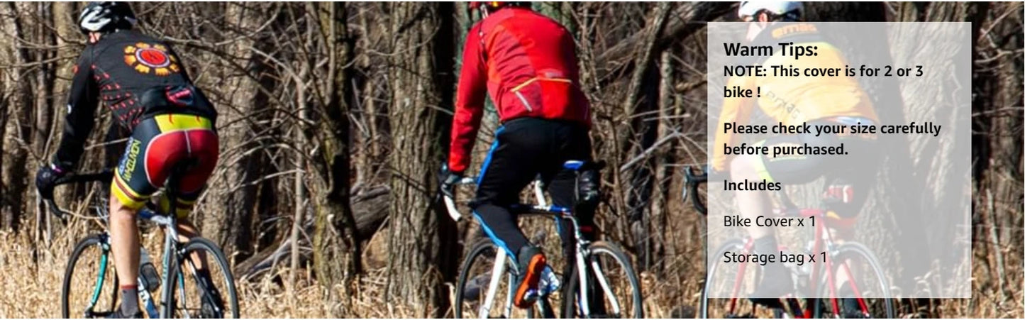 Capa Impermeável para até 3 Bicicletas