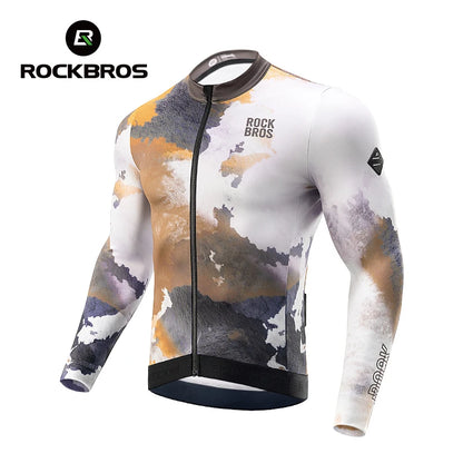 Camisa de Ciclismo ROCKBROS Manga Longa Fleece