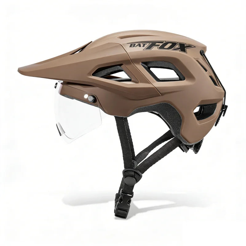 Capacete de Ciclismo BATFOX com Lente Magnética