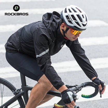 Jaqueta de Ciclismo Masculina ROCKBROS com Capuz Removível