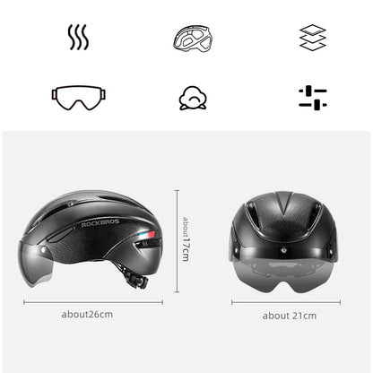 ROCKBROS Cycling Helmet with LED Light