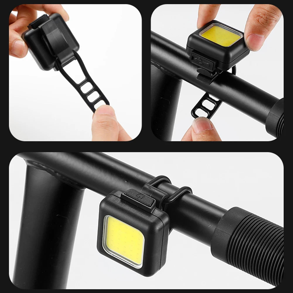 Kit Luzes Bike LED – Farol & Lanterna Traseira USB-C