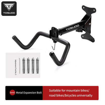Suporte de Parede para Bicicleta TOSUOD Ajustável em Aço Carbono