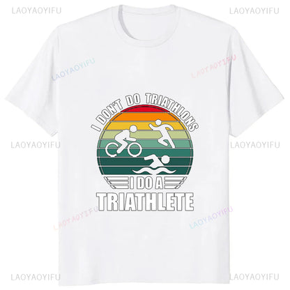Camiseta Masculina Swim Bike Run Triathlon