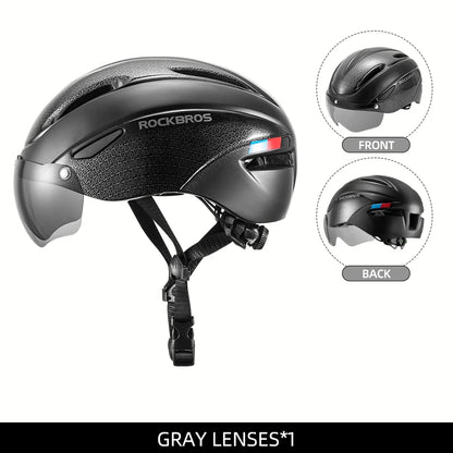 ROCKBROS Cycling Helmet with LED Light
