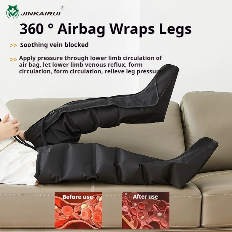 Botas Massageadoras de Compressão de Ar para Pernas e Pés