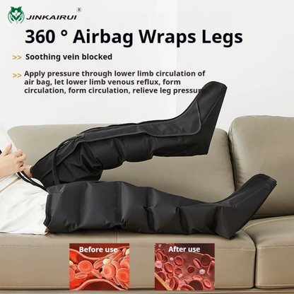 Botas Massageadoras de Compressão de Ar para Pernas e Pés
