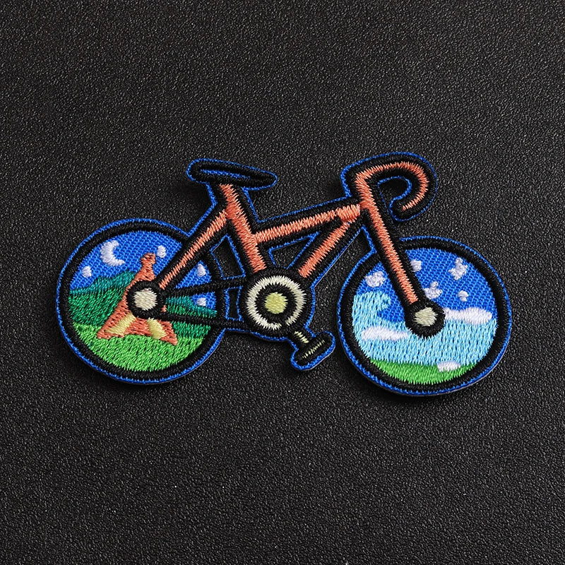 Kit com 5 Patches de Bike Cartoon