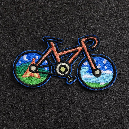 Kit com 5 Patches de Bike Cartoon