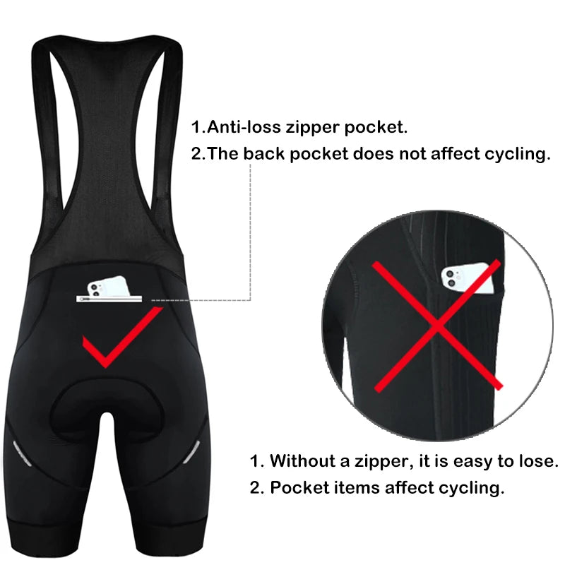 Bib Shorts de Ciclismo Phtxolue
