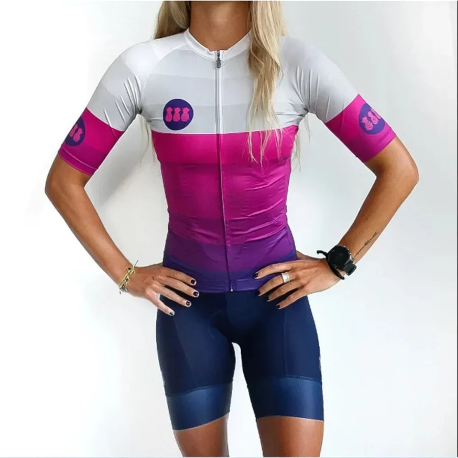 Conjunto de Ciclismo Feminino Tres Pinas
