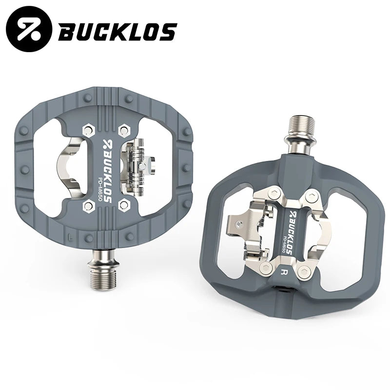 BUCKLOS Dual Function SPD Bicycle Pedal + Platform