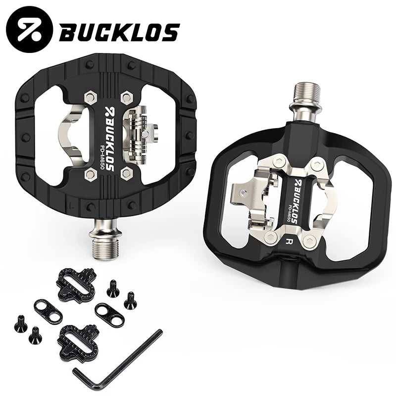 BUCKLOS Dual Function SPD Bicycle Pedal + Platform