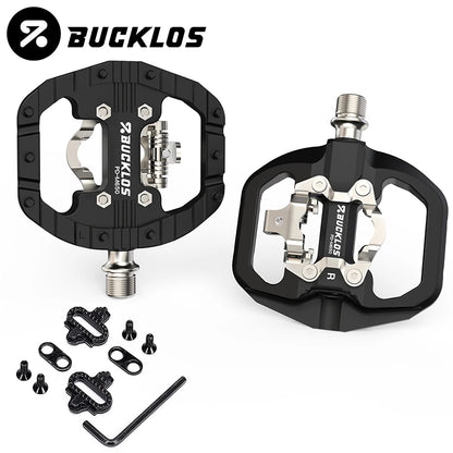 BUCKLOS Dual Function SPD Bicycle Pedal + Platform