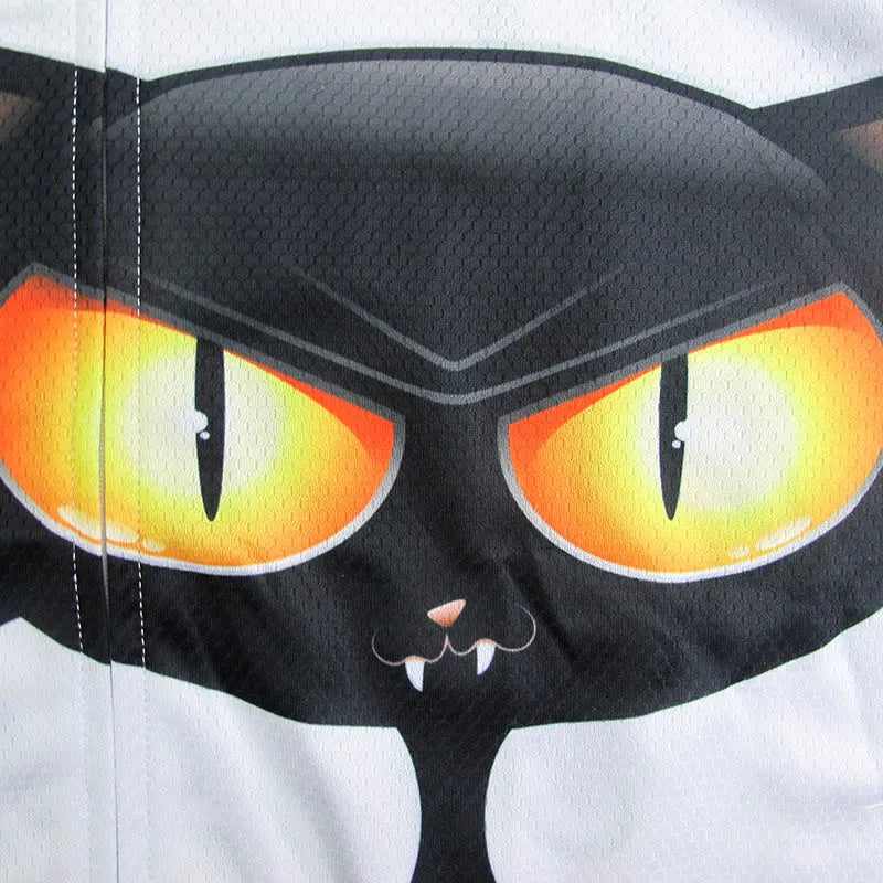 Camisa de Ciclismo Feminina Black Cat