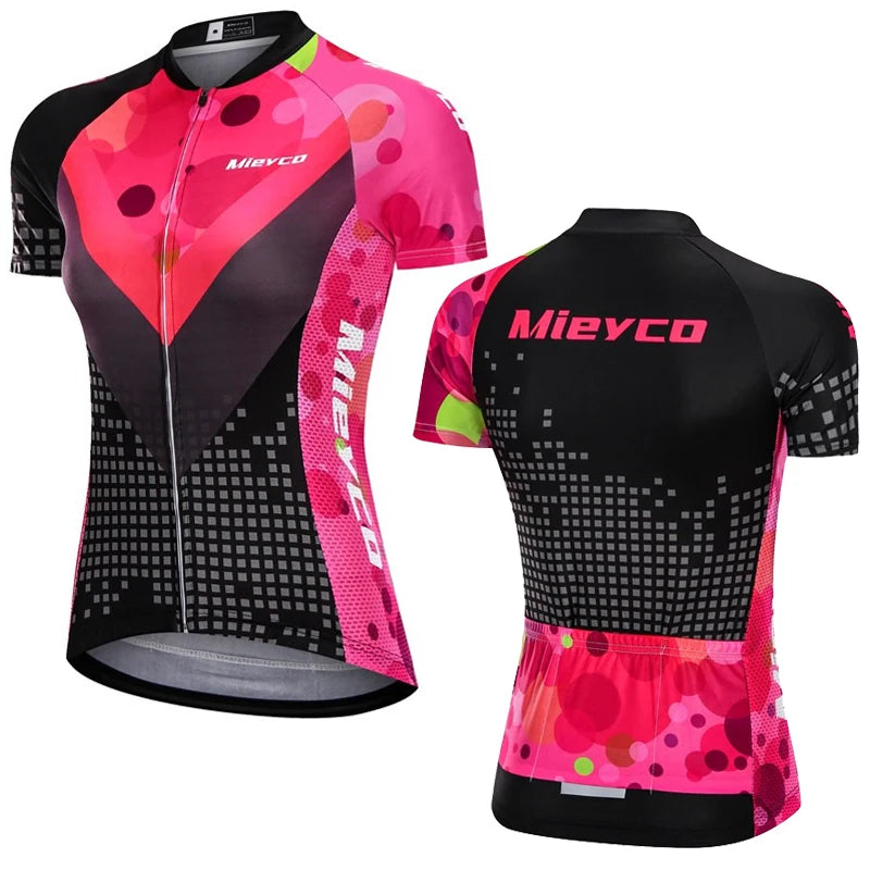 Camisa de Ciclismo Feminina Mieyco