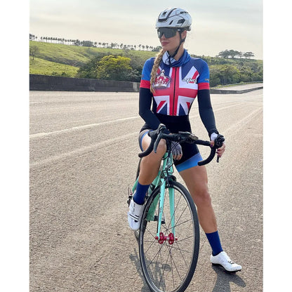 Women's Short-Sleeved Cycling Jumpsuit