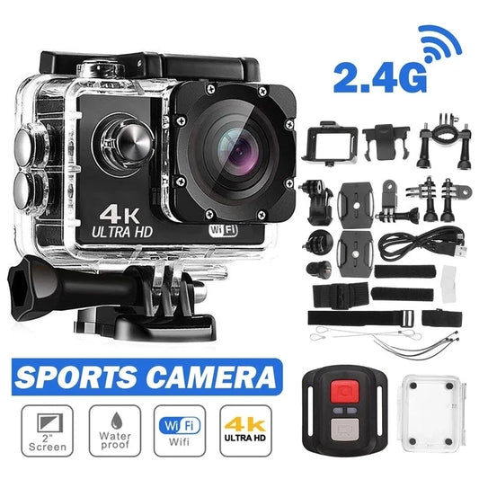 ction Cam 4K – WiFi, 30FPS, À Prova d’Água