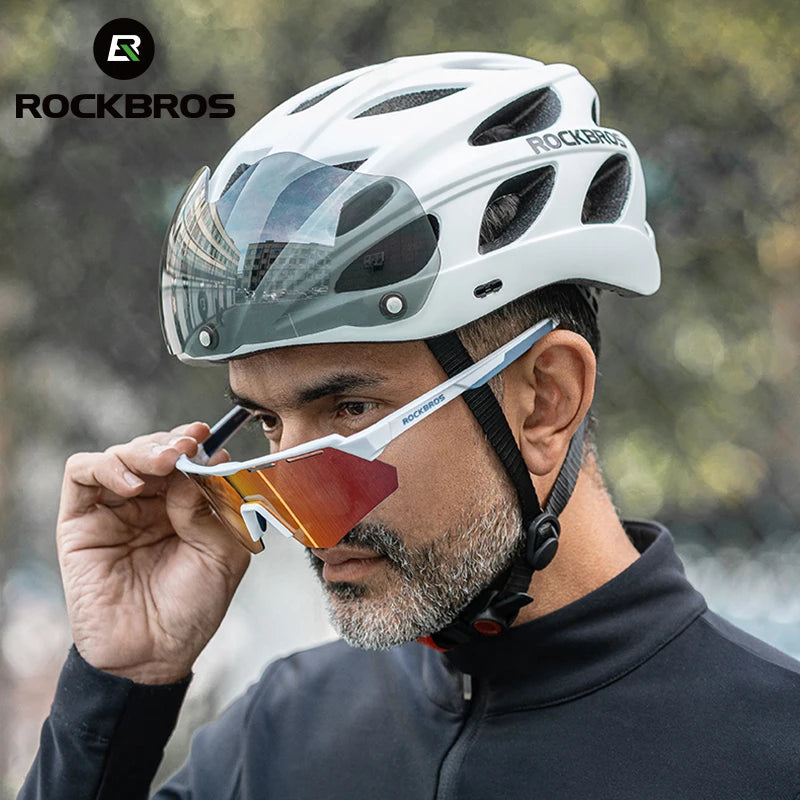 ROCKBROS Lightweight Integrated Cycling Helmet