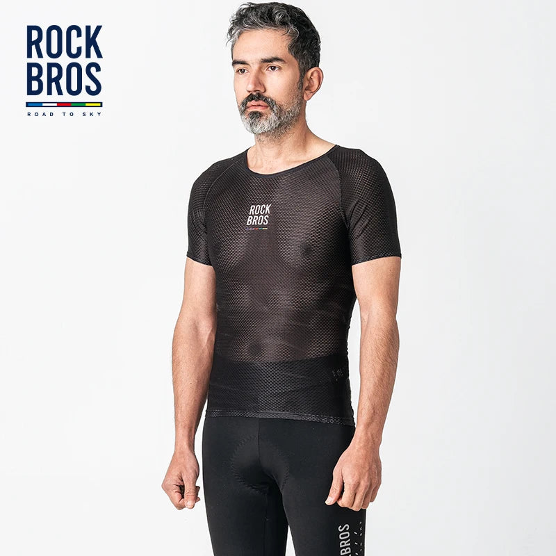 Camisa de Ciclismo ROCKBROS Road to Sky Manga Curta