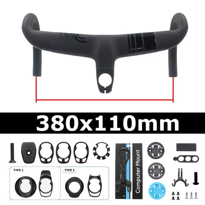 Cockpit Integrado Full Carbono para Bike Speed