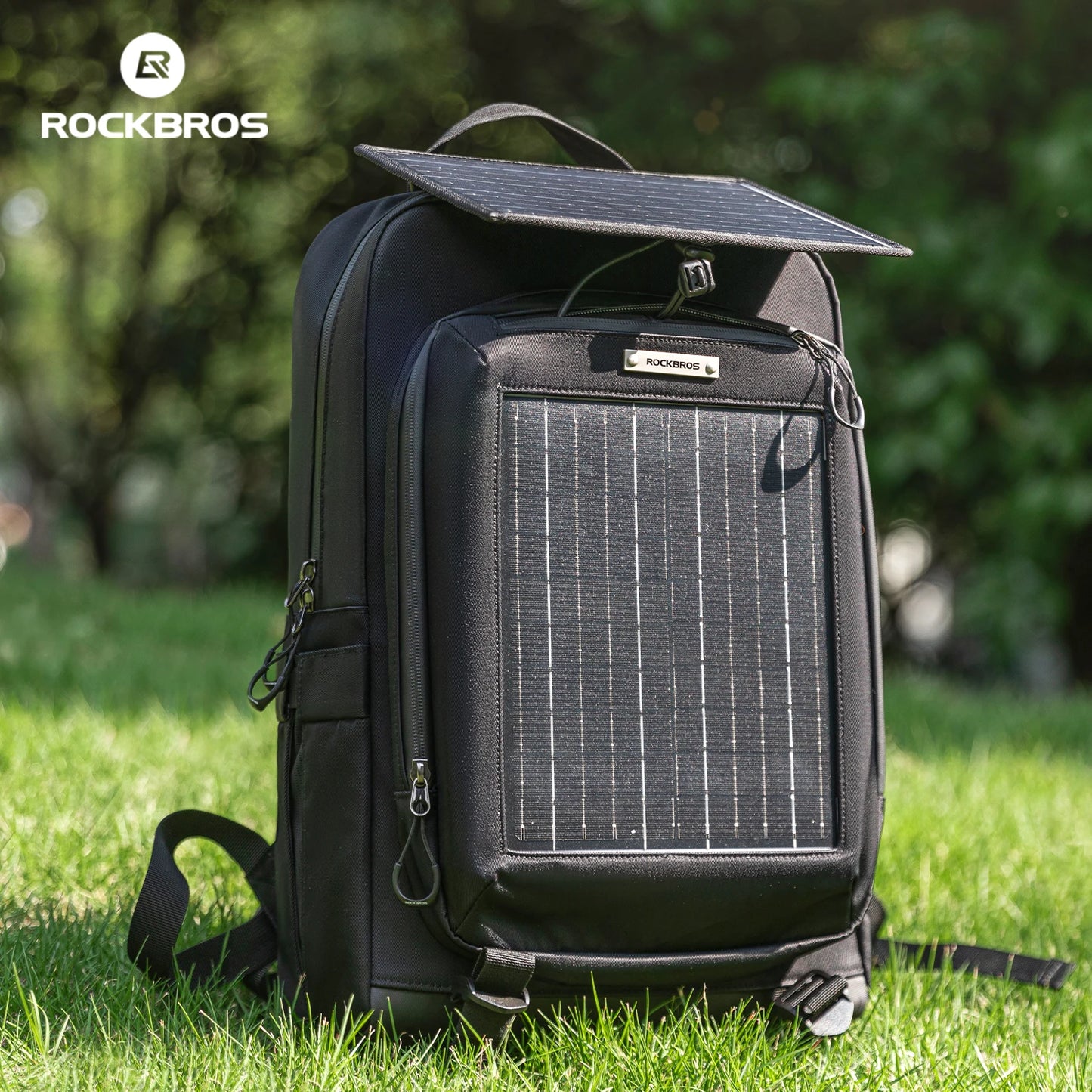 Mochila ROCKBROS 20L com Painel Solar