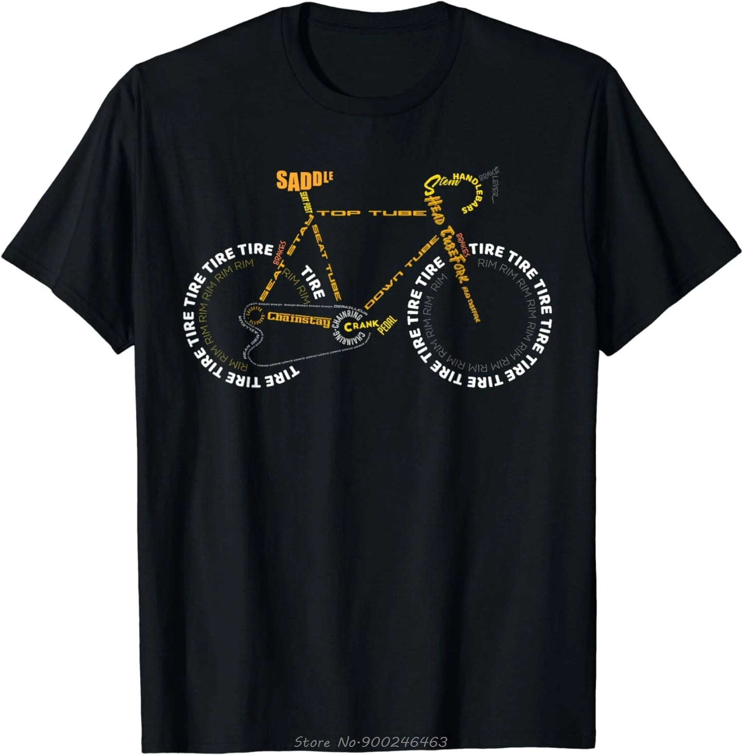 Camiseta Bicycle Anatomy