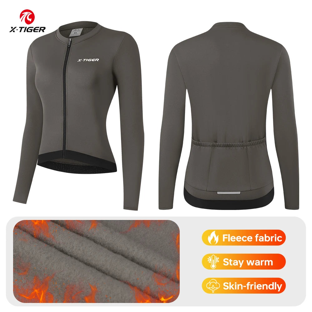 Jaqueta de Ciclismo Feminina X-TIGER Inverno