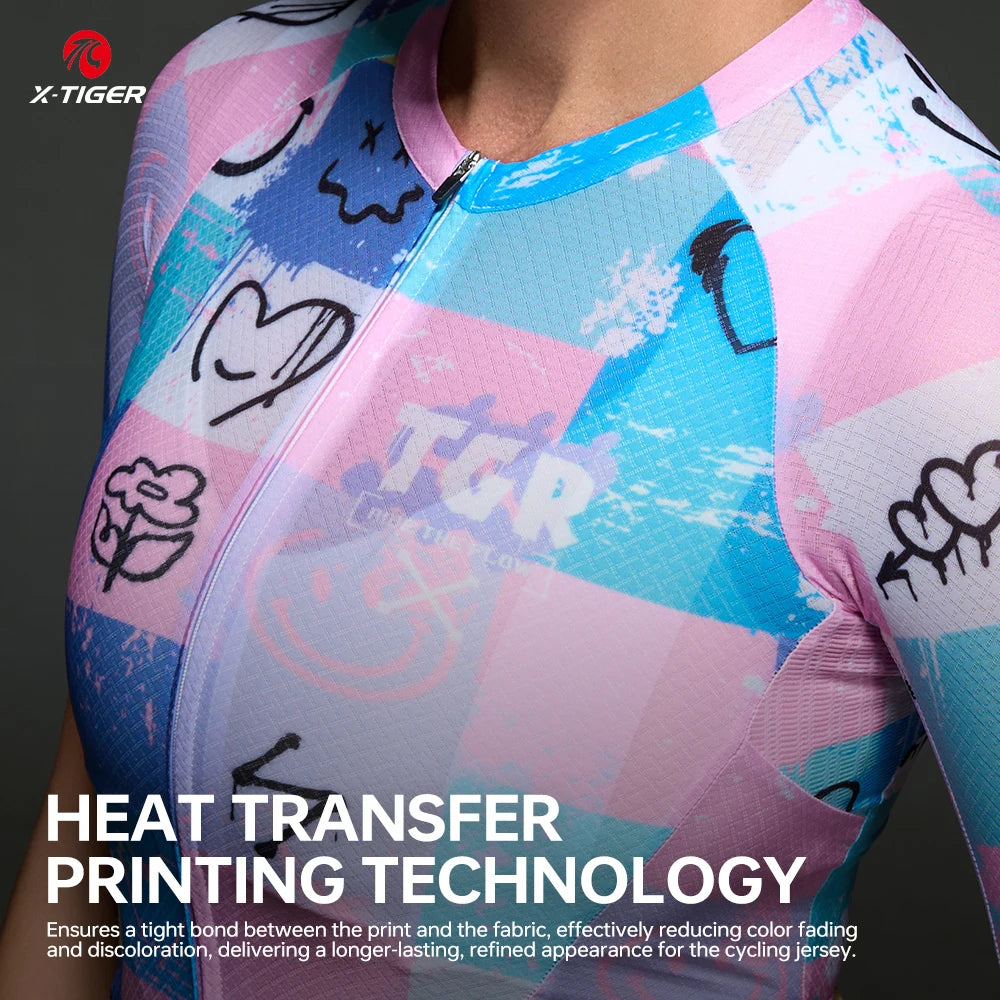 Jersey de Ciclismo Feminina X-TIGER