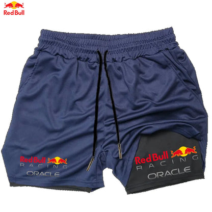 Men's Red Bull 2-in-1 Summer Sports Shorts