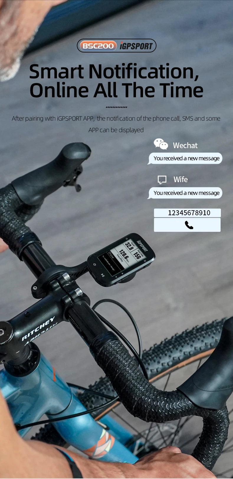Ciclocomputador GPS iGPSPORT BSC200