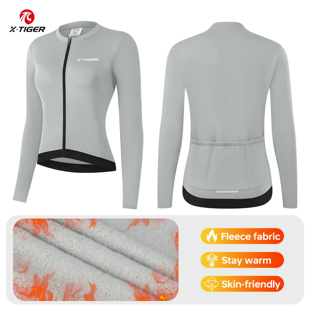 Jaqueta de Ciclismo Feminina X-TIGER Inverno