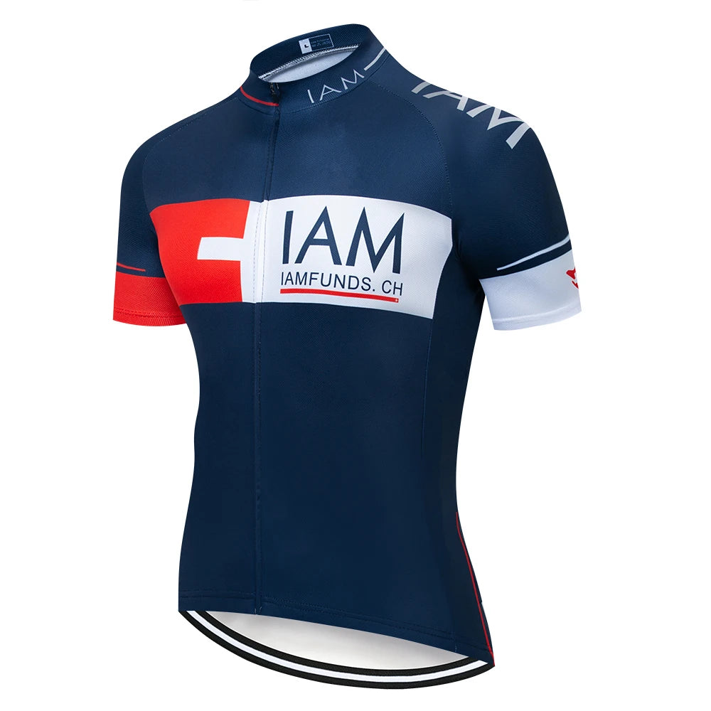 Camisa de Ciclismo Masculina IAM Team