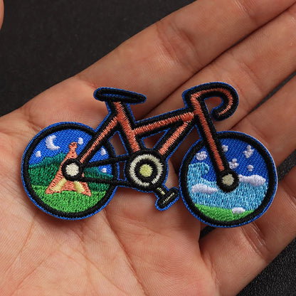 Kit com 5 Patches de Bike Cartoon