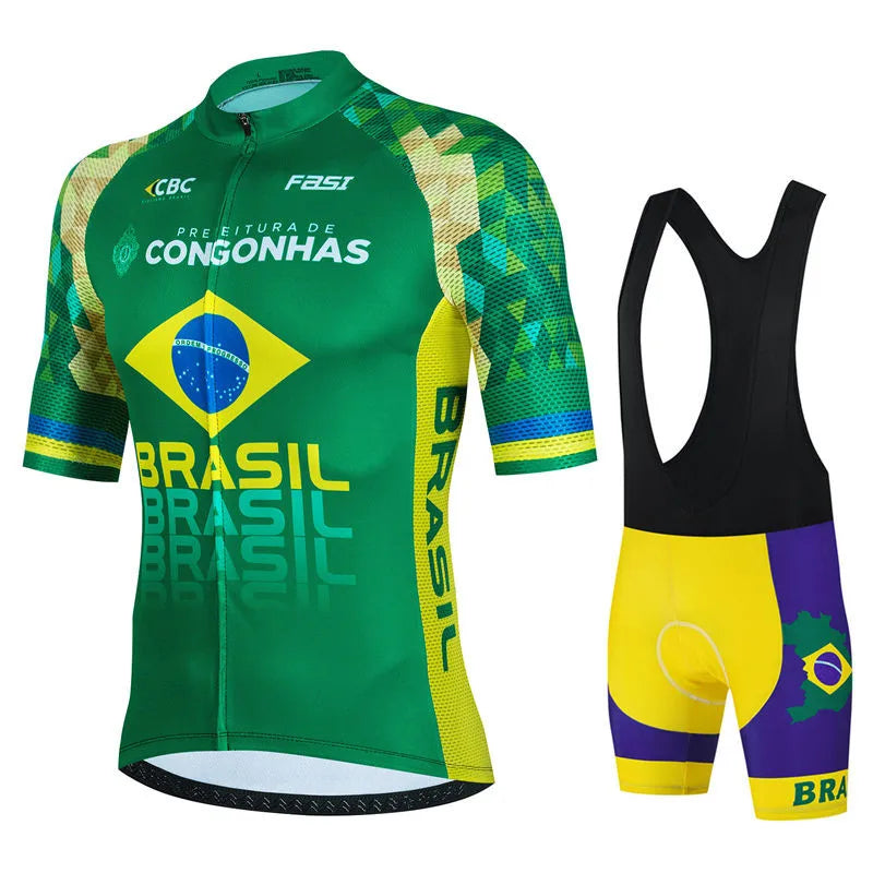 Brazil Team Cycling Set