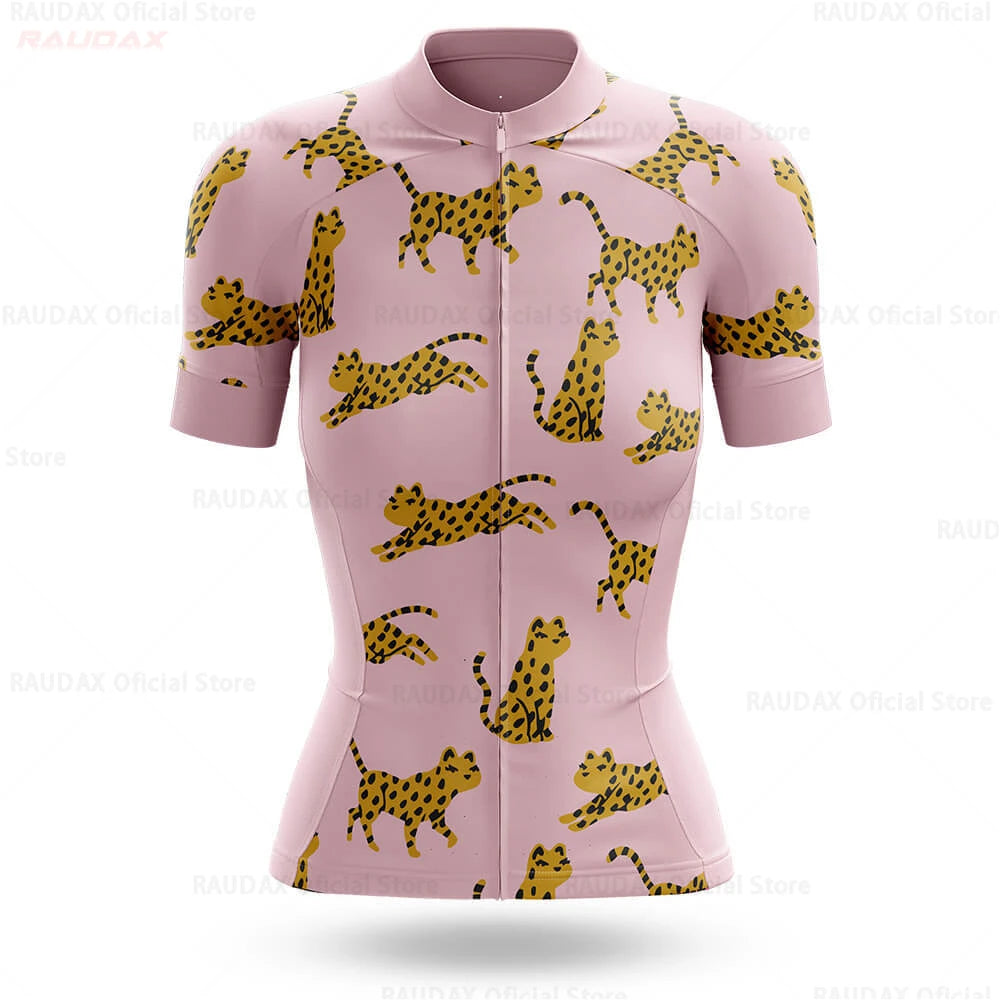 Women's Pink Cycling Set