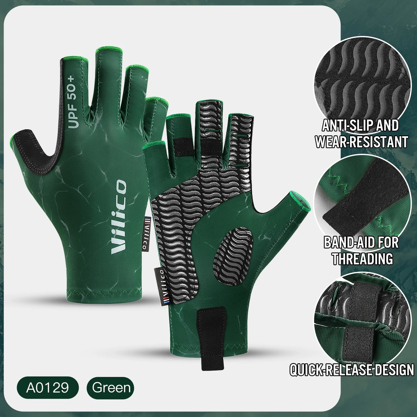 Luvas Esportivas Meio Dedo para Ciclismo,