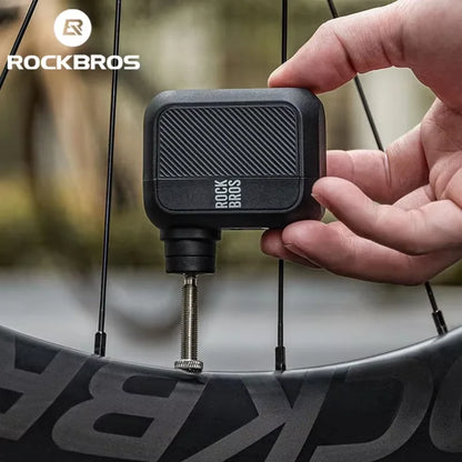 Bomba de Ar Elétrica Portátil ROCKBROS 100 PSI Recarregável Type-C