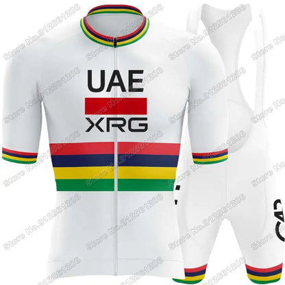 Conjunto de Ciclismo Masculino UAE Team Tadej Pogačar com Bretelle