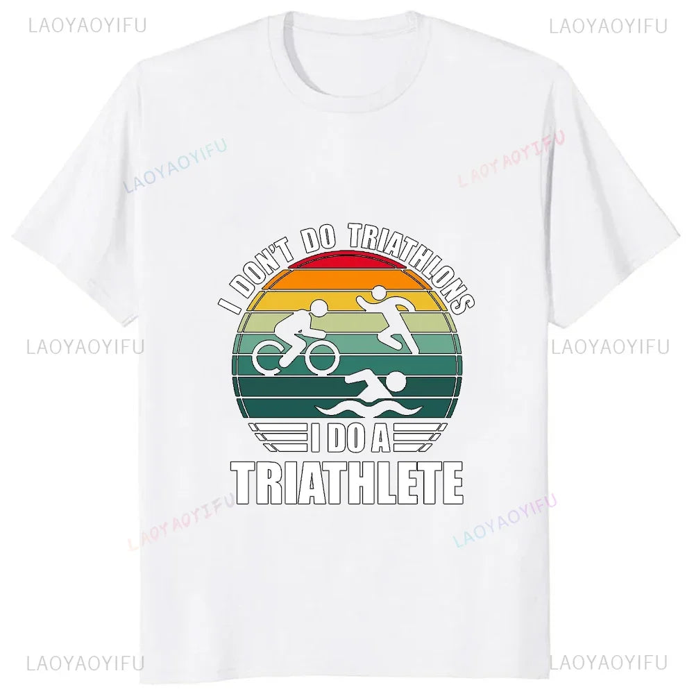 Camiseta Masculina Swim Bike Run Triathlon