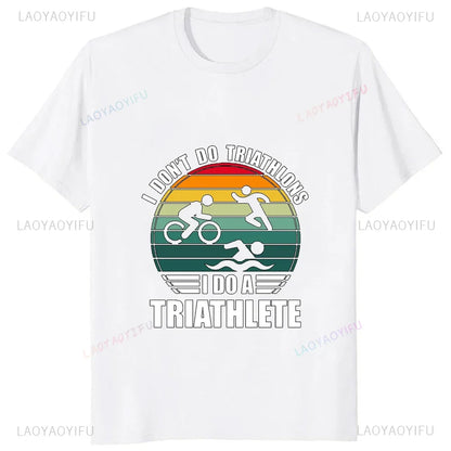 Camiseta Masculina Swim Bike Run Triathlon