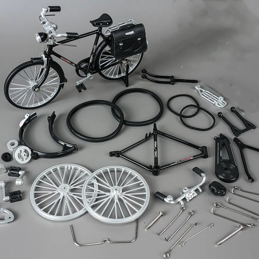 DIY 28” Retro Bicycle Miniature in Metal Alloy
