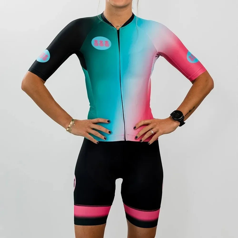 Conjunto de Ciclismo Feminino Tres Pinas