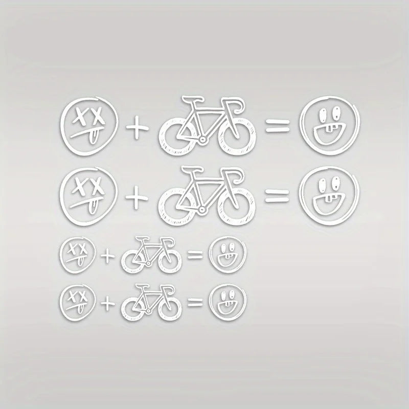 Adesivos Happy Face para Bike
