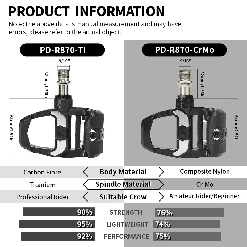 BUCKLOS Road Clipless Bicycle Pedal