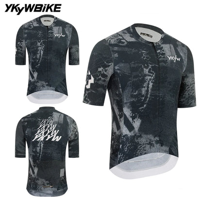 Camisa de Ciclismo Masculina YKYWBIKE Slim Fit
