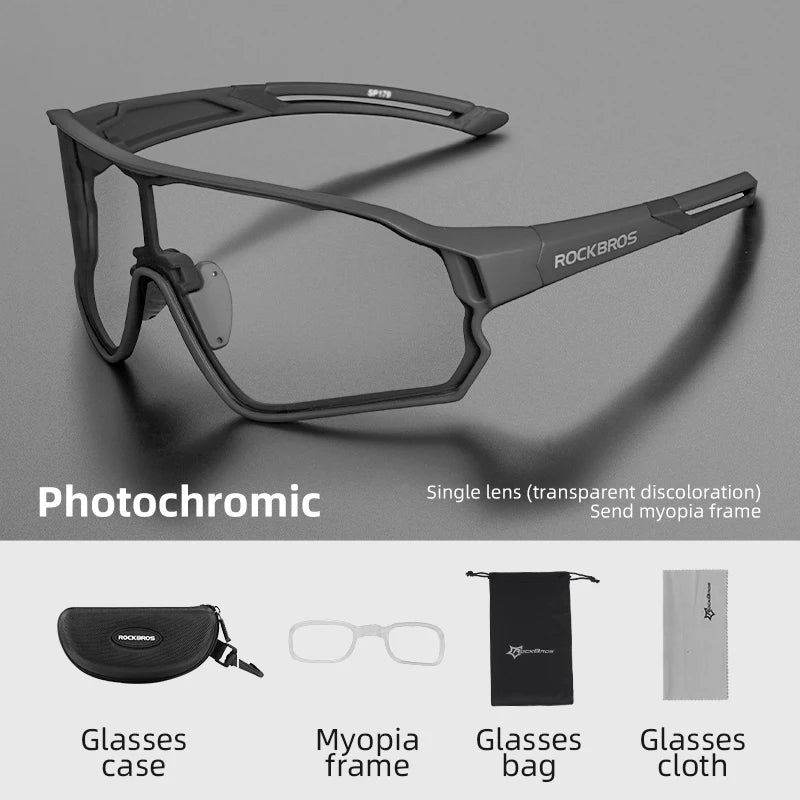 ROCKBROS Photochromic UV400 Cycling Glasses